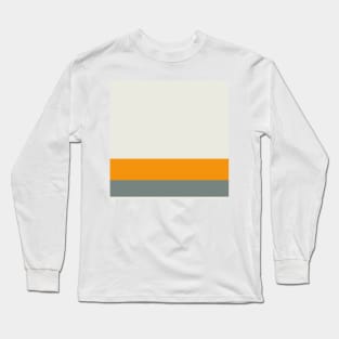 A tremendous shape of Midnight Green (Eagle Green), Platinum, Neon Tangerine and Medium Grey stripes. Long Sleeve T-Shirt